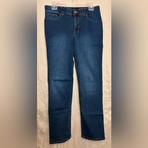Gloria Vanderbilt Amanda Straight Leg Jeans Women’s Size 6 Dark Wash